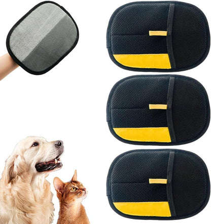 Reusable Pet Hair Remover Gloves – Effortlessly Remove Cat & Dog Hair from Furniture, Carpets & Car Seats