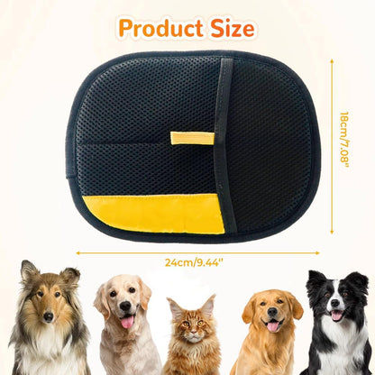 Reusable Pet Hair Remover Gloves – Effortlessly Remove Cat & Dog Hair from Furniture, Carpets & Car Seats