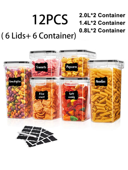 12pc Airtight Food Storage Containers with LIDS