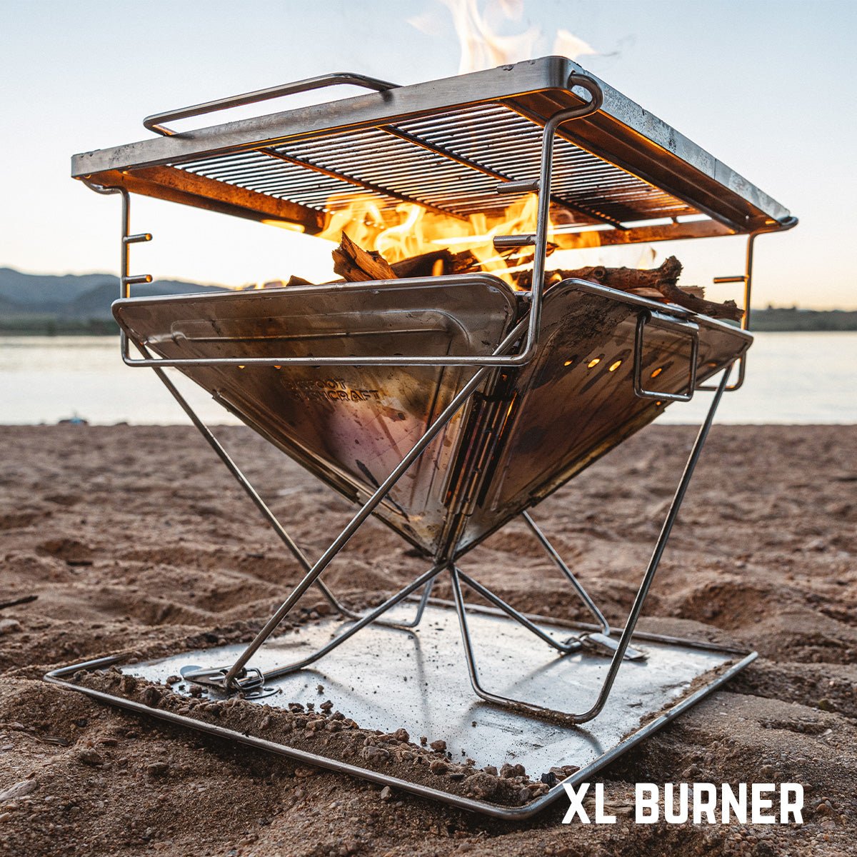 Portable Folding Charcoal Grill – Compact Stainless Steel BBQ for Camping & Backpacking