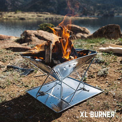 Portable Folding Charcoal Grill – Compact Stainless Steel BBQ for Camping & Backpacking