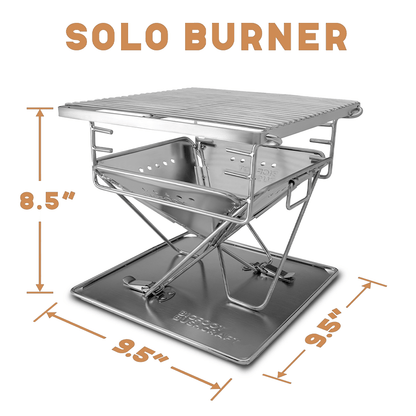 Portable Folding Charcoal Grill – Compact Stainless Steel BBQ for Camping & Backpacking